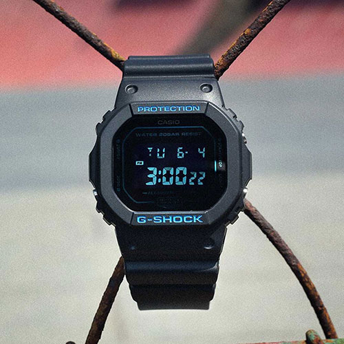 Casio Small Square Men's Watch G-SHOCK Series DW-5600BBM-1PR